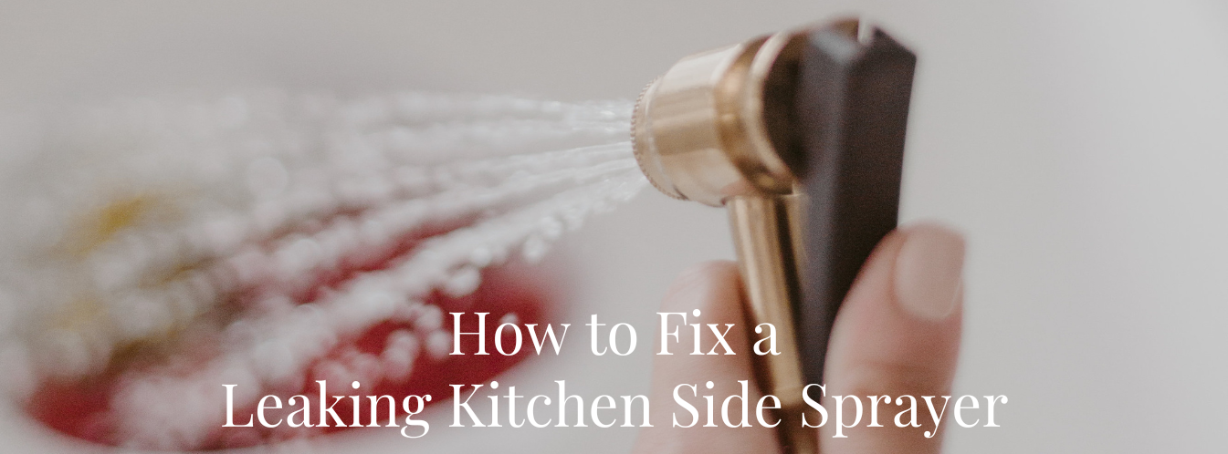 How to Fix a Leaking Kitchen Side Sprayer