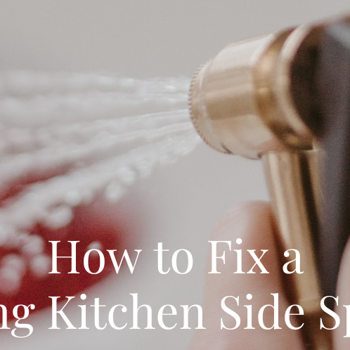 How to Fix a Leaking Kitchen Side Sprayer