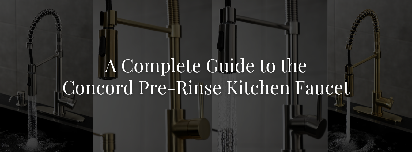 A Complete Guide to the Concord Pre-Rinse Kitchen Faucet