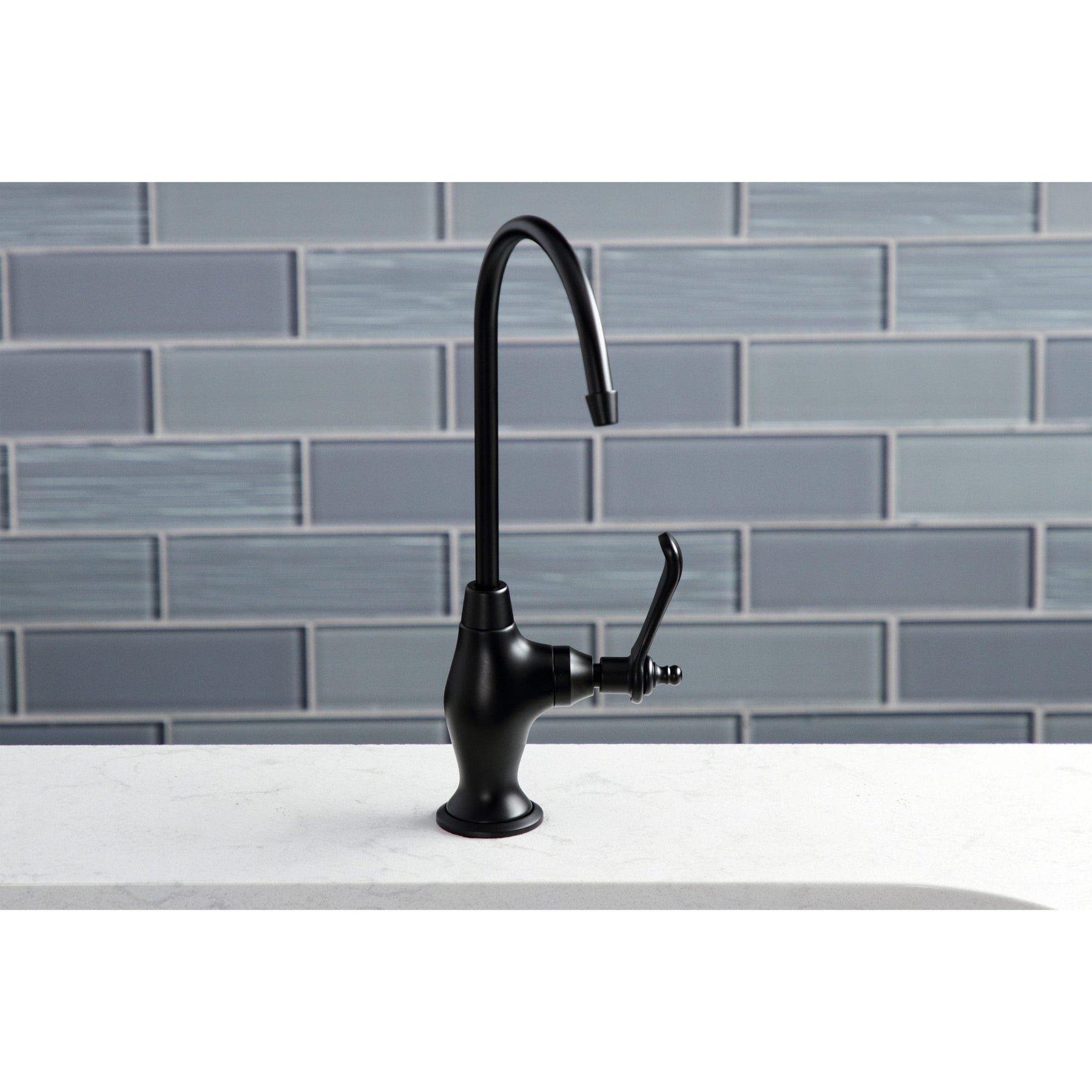 KS3190TL 1/4 Turn Water Filtration Faucet, Matte Black, Kitchen Water Dispenser