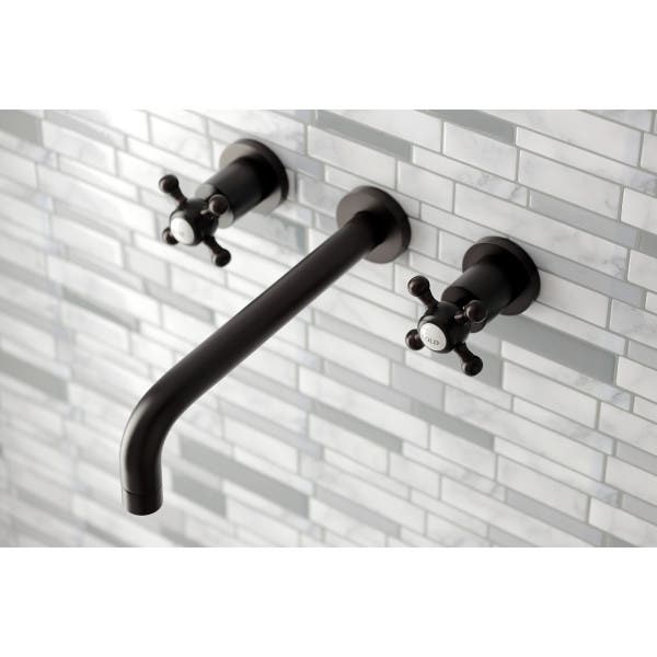 Oil Rubbed Bronze Wall Mount Faucet, KS825BX