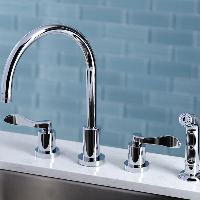 Home Improvement;Kitchen;Kitchen Faucets;Widespread Kitchen Faucet