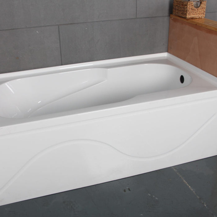 Sink Into the Aqua Eden Acrylic Alcove Tub and Forget About Your Stress, VTAP603216R