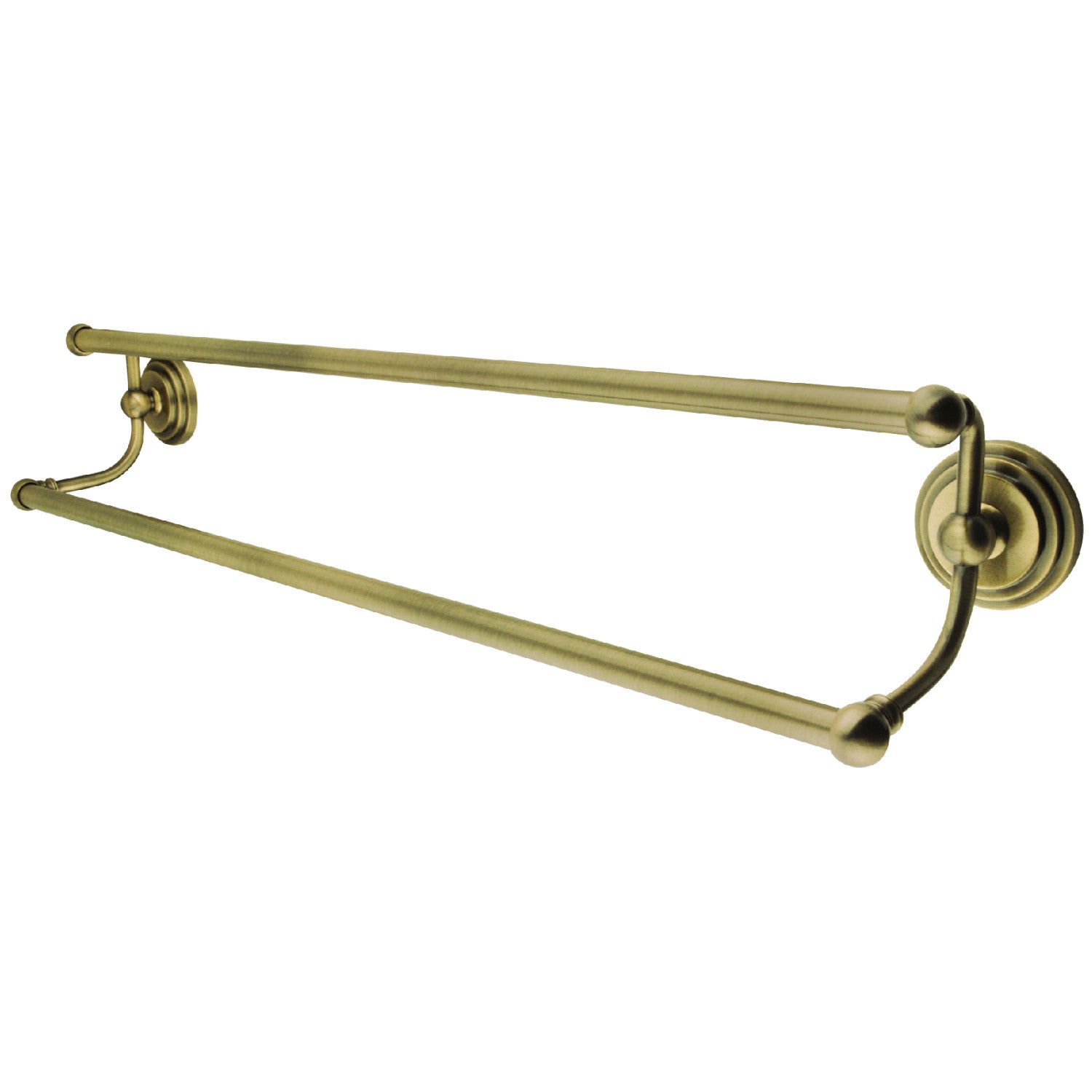 Kingston Brass BSF4267AB 4 in. Watercourse Square Brass Shower Drain Antique Brass