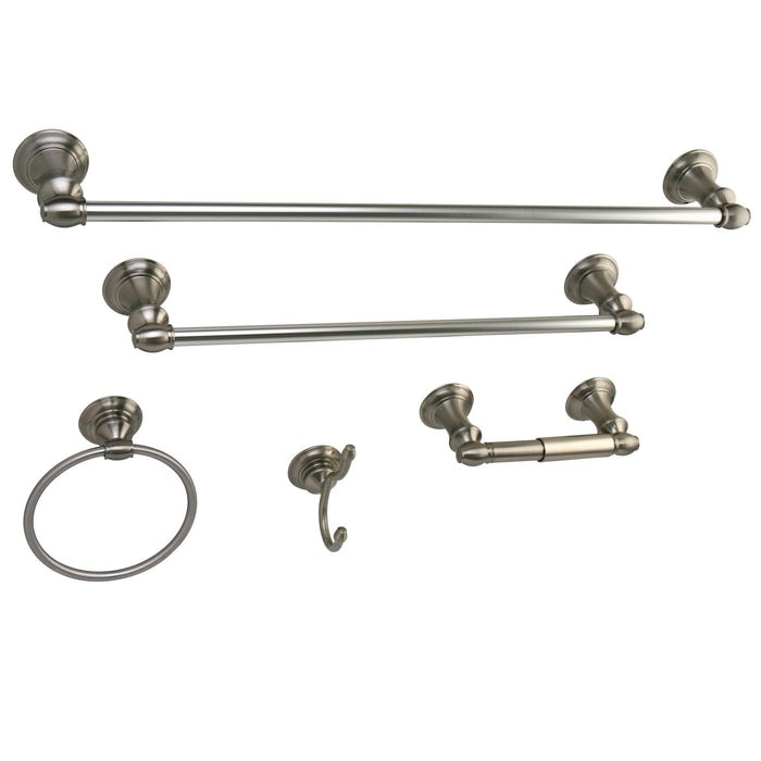 Provence BAHK2612478SN 5-Piece Bathroom Hardware Set, Brushed Nickel