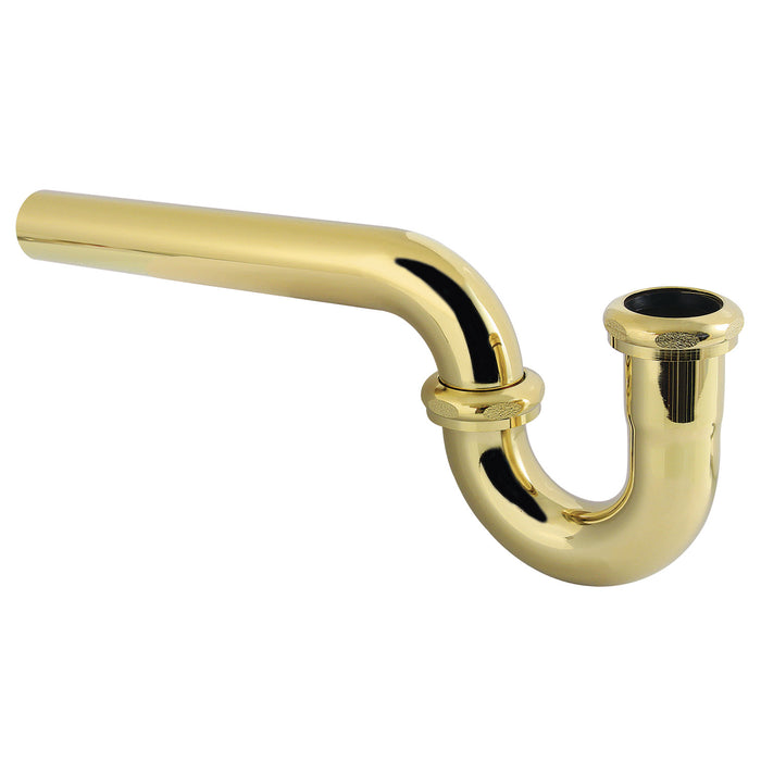 Made To Match CC1182 1-1/4 Inch Decor P-Trap without Flange, 12-7/8 Inch Length, 18 Gauge, Polished Brass