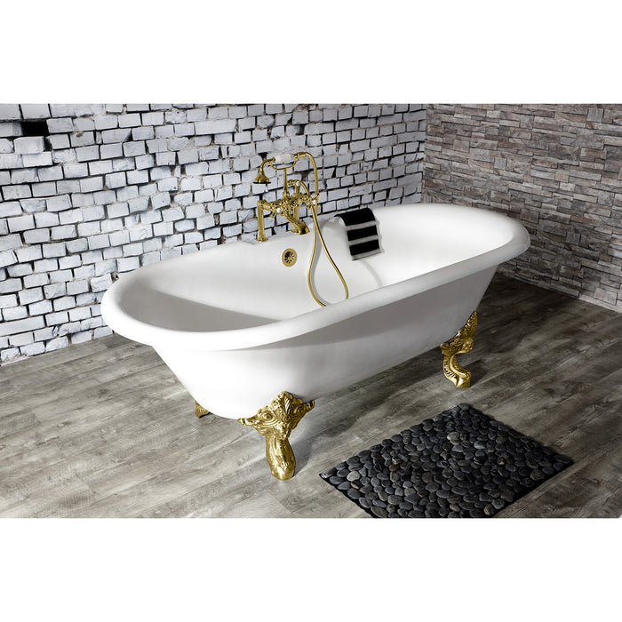 Vintage CC2082 Brass Lift and Turn Tub Waste and Overflow, Polished Brass