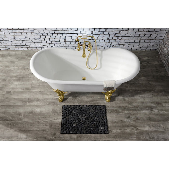 Vintage CC2082 Brass Lift and Turn Tub Waste and Overflow, Polished Brass