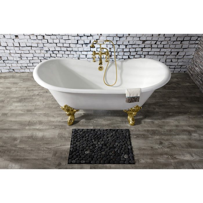 Vintage CC2082 Brass Lift and Turn Tub Waste and Overflow, Polished Brass