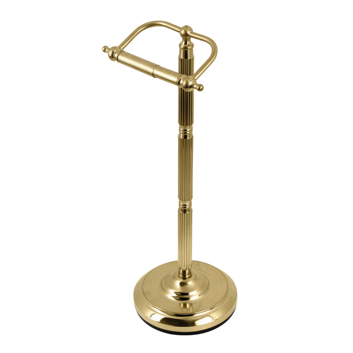 Georgian CC2107 Freestanding Toilet Paper Holder, Brushed Brass