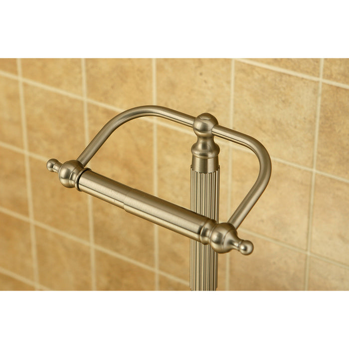 Georgian CC2108 Freestanding Toilet Paper Holder, Brushed Nickel