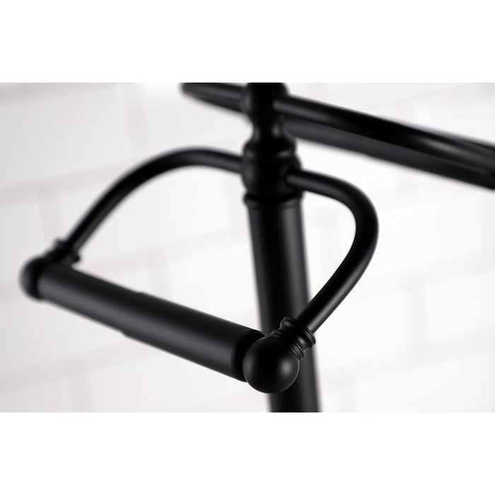 Vintage CC2200 Freestanding Double Roll Toilet Paper Holder, Matte Black