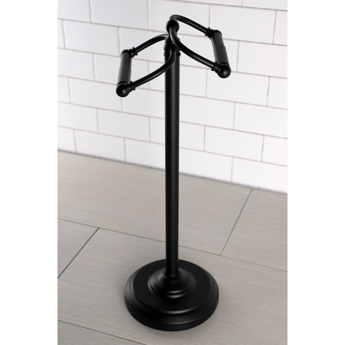 Vintage CC2200 Freestanding Double Roll Toilet Paper Holder, Matte Black