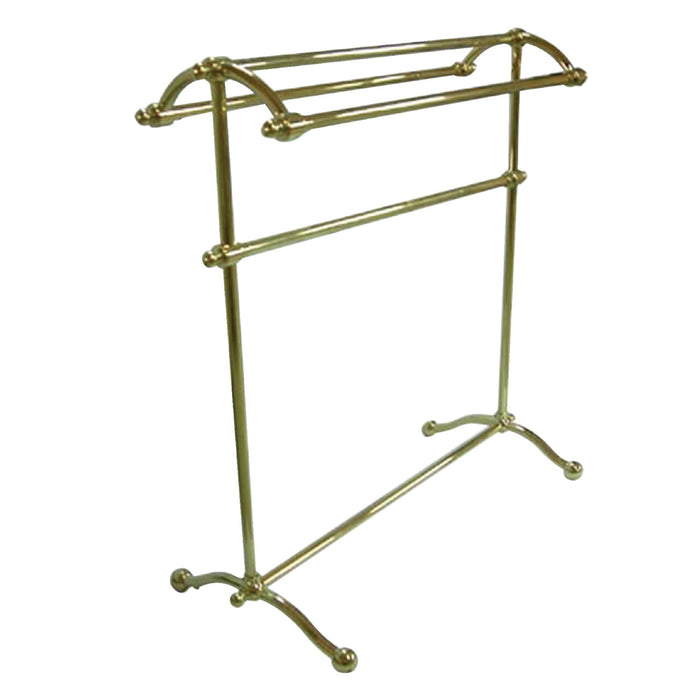 Kingston Brass Vintage CC2292 Freestanding Towel Rack, Polished Brass