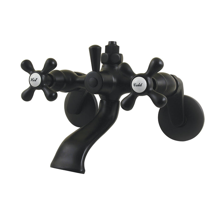 Vintage CC2660 Wall-Mount Tub Faucet with Riser Adaptor, Matte Black