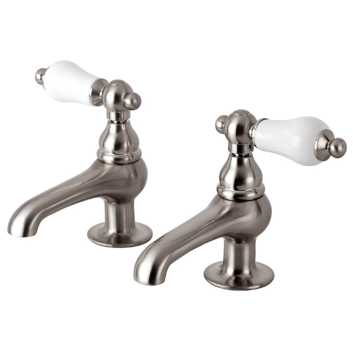 Vintage CC5L8 Two-Handle Deck Mount Basin Tap Faucet, Brushed Nickel