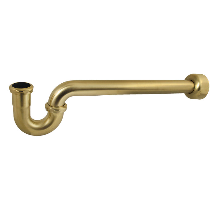 Trimscape CC9127 1-1/2 Inch Decor P-Trap with High Box Flange, 24 Inch Length, 18 Gauge, Brushed Brass