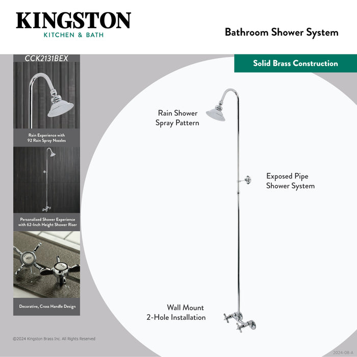 Essex CCK2130BEX Shower Combo, Matte Black