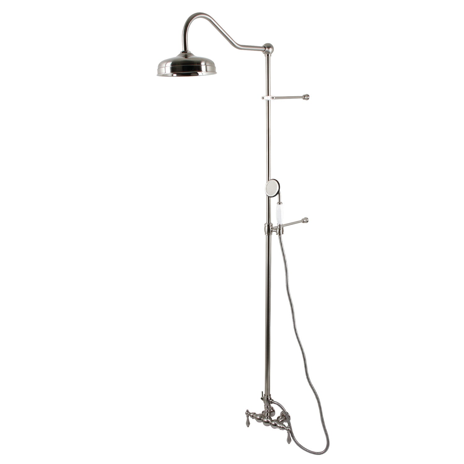 Kingston Brass Vintage Cck6178 Tub Wall Mount Rain Drop Shower System With Hand Showe 8341