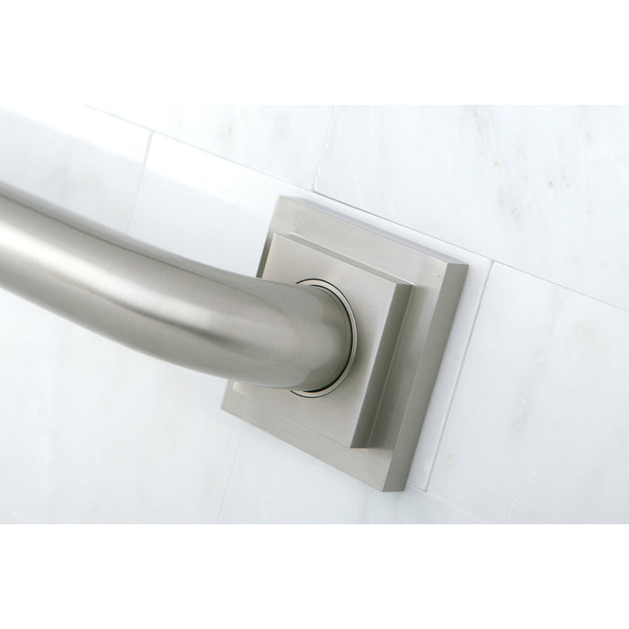 Claremont Thrive In Place DR614248 24-Inch x 1-1/4-Inch O.D. Brass Decorative Grab Bar, Brushed Nickel