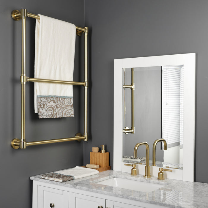 Gallant DTM322437 24-Inch Wall Mount 3-Bar Towel Rack, Brushed Brass