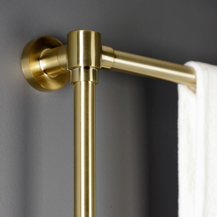 Gallant DTM322437 24-Inch Wall Mount 3-Bar Towel Rack, Brushed Brass