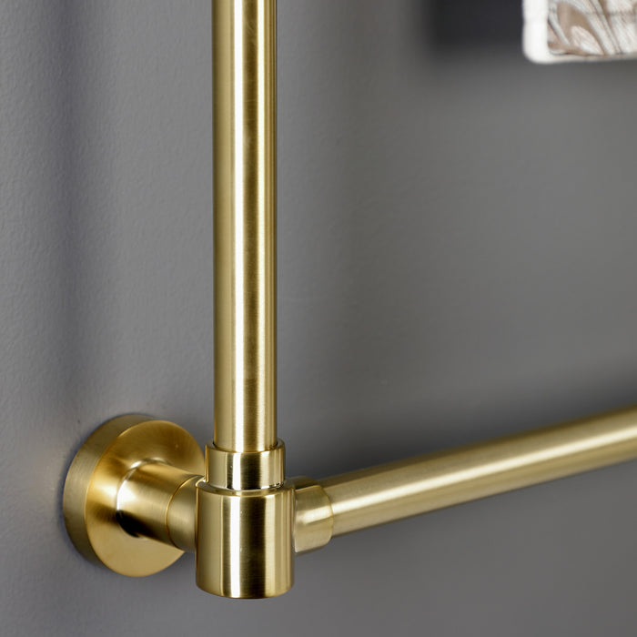 Gallant DTM322437 24-Inch Wall Mount 3-Bar Towel Rack, Brushed Brass