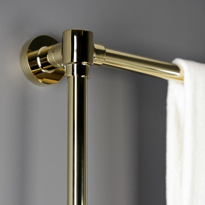 Gallant DTM323032 30-Inch Wall Mount 3-Bar Towel Rack, Polished Brass