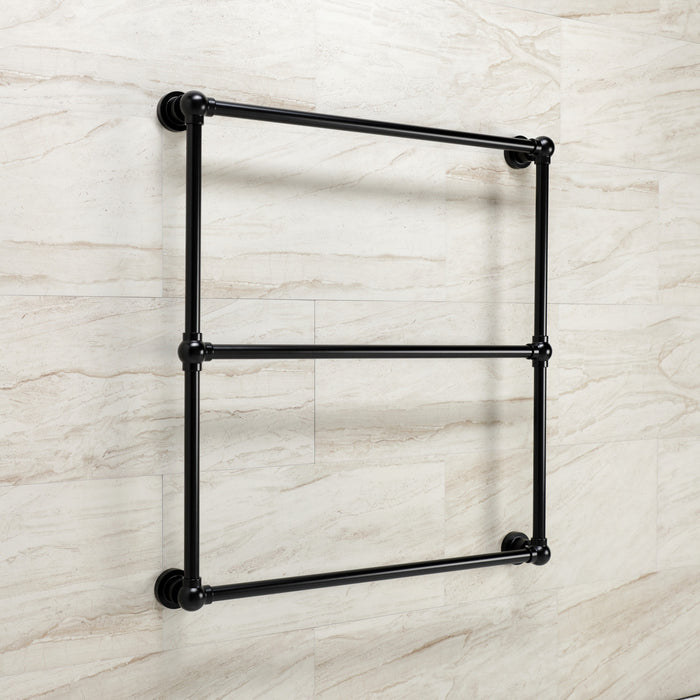 Palatine DTM32303MB 30-Inch Wall Mount 3-Bar Towel Rack, Matte Black