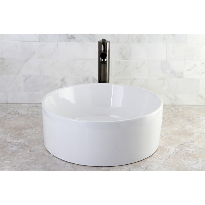 Park EV3103 Ceramic Round Vessel Sink, White