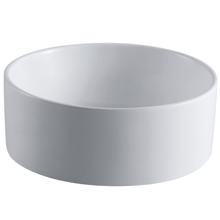 Park EV3103 Ceramic Round Vessel Sink, White