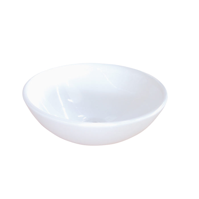 Serene EV4030 Ceramic Round Vessel Sink, White