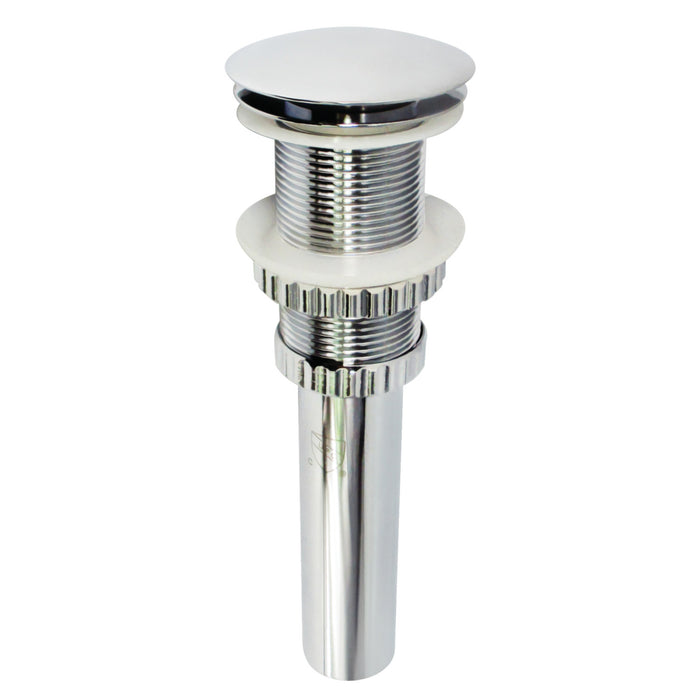 Coronel EV8211 Brass Push Pop-Up Bathroom Sink Drain, Polished Chrome