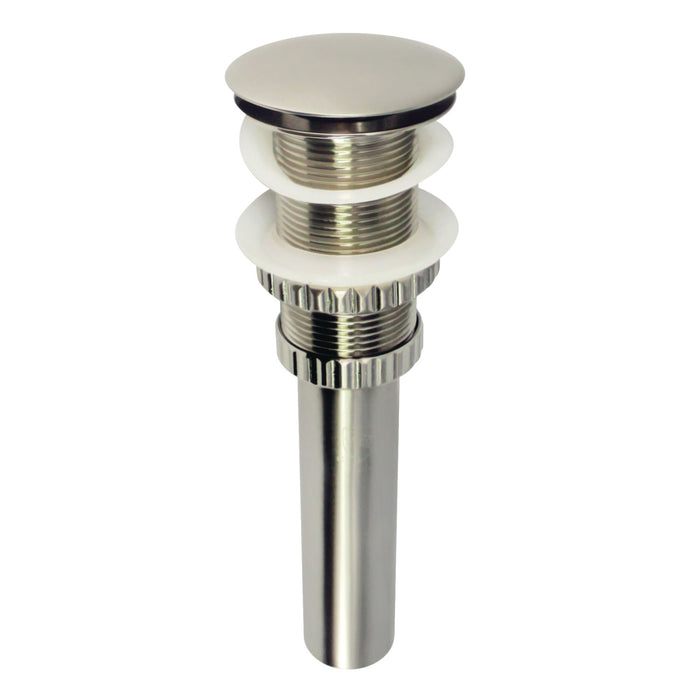 Coronel EV8218 Brass Push Pop-Up Bathroom Sink Drain, Brushed Nickel