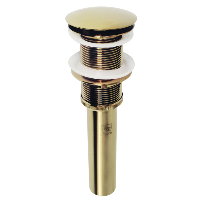 Coronet EV8312 Brass Push Pop-Up Bathroom Sink Drain, Polished Brass