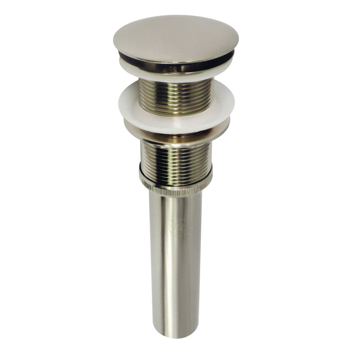 Coronet EV8318 Brass Push Pop-Up Bathroom Sink Drain, Brushed Nickel