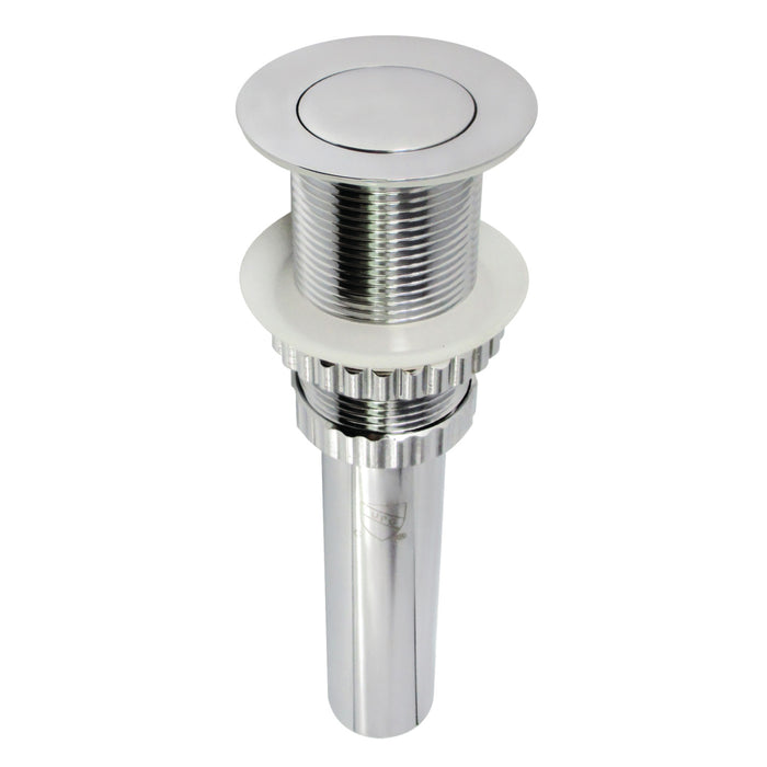 Coronet EV8411 Brass Push Pop-Up Bathroom Sink Drain, Polished Chrome