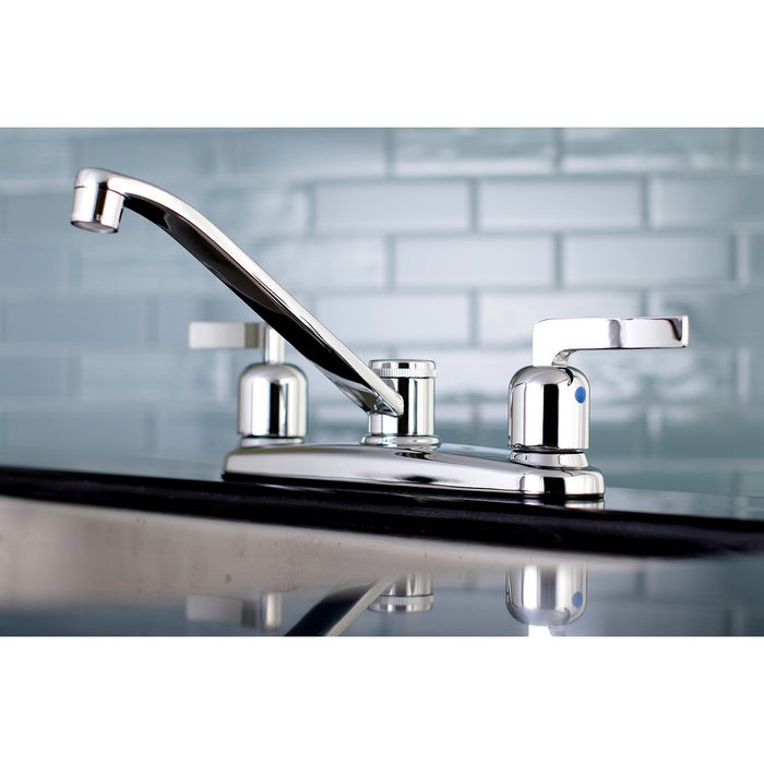 Centurion FB111EFL Two-Handle 2-Hole 8" Centerset Kitchen Faucet, Polished Chrome