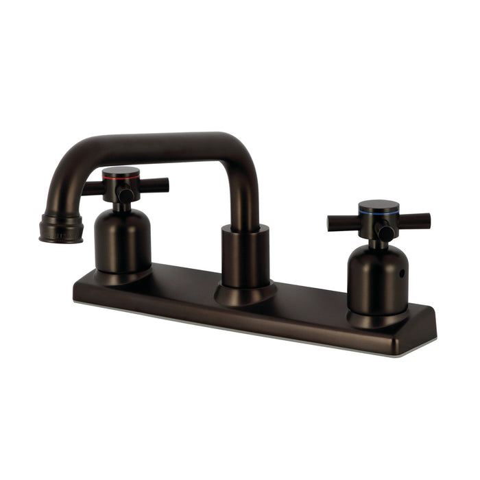 Concord FB2135DX Two-Handle 2-Hole 8" Centerset Kitchen Faucet, Oil Rubbed Bronze