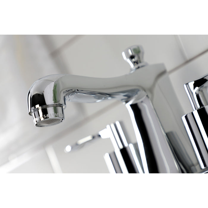 Serena FB4641SVL Double-Handle 3-Hole Deck Mount 4-Inch Centerset Bathroom Faucet with Pop-Up Drain, Polished Chrome