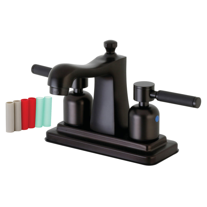 Kaiser FB4645DKL Double-Handle 3-Hole Deck Mount 4-Inch Centerset Bathroom Faucet with Pop-Up Drain, Oil Rubbed Bronze