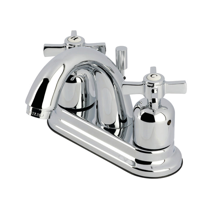 Millennium FB5611ZX Double-Handle 3-Hole Deck Mount 4-Inch Centerset Bathroom Faucet with Pop-Up Drain, Polished Chrome