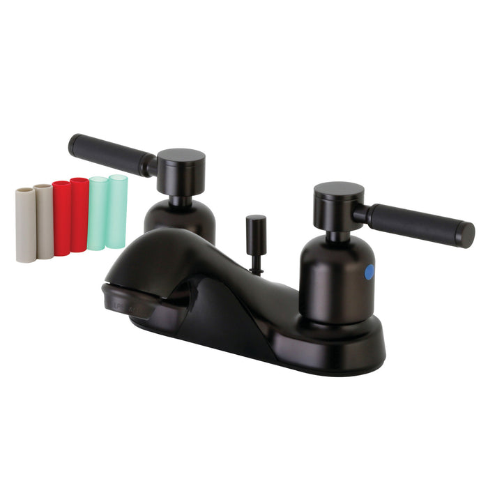 Kaiser FB5625DKL Double-Handle 3-Hole Deck Mount 4-Inch Centerset Bathroom Faucet with Pop-Up Drain, Oil Rubbed Bronze