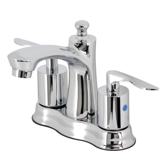 Serena FB7611SVL Double-Handle 3-Hole Deck Mount 4-Inch Centerset Bathroom Faucet with Pop-Up Drain, Polished Chrome