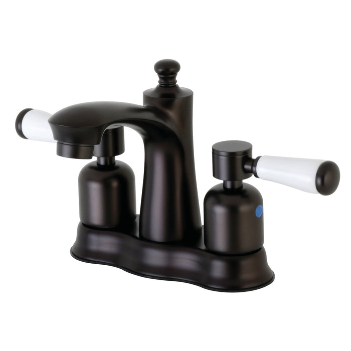 Paris FB7615DPL Double-Handle 3-Hole Deck Mount 4-Inch Centerset Bathroom Faucet with Pop-Up Drain, Oil Rubbed Bronze