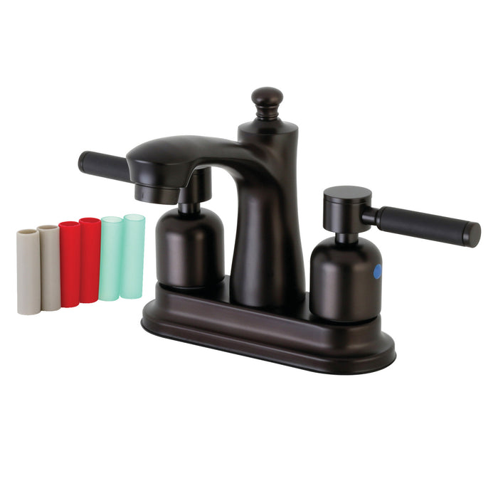 Kaiser FB7625DKL Double-Handle 3-Hole Deck Mount 4-Inch Centerset Bathroom Faucet with Pop-Up Drain, Oil Rubbed Bronze