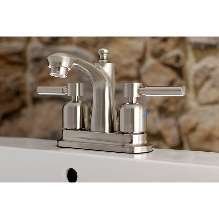 Concord FB7628DL Double-Handle 3-Hole Deck Mount 4-Inch Centerset Bathroom Faucet with Pop-Up Drain, Brushed Nickel