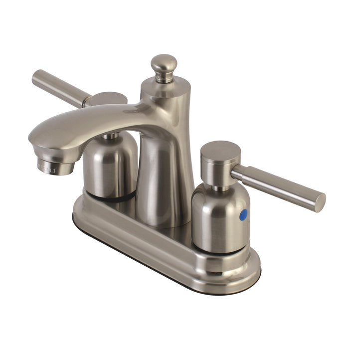 Concord FB7628DL Double-Handle 3-Hole Deck Mount 4-Inch Centerset Bathroom Faucet with Pop-Up Drain, Brushed Nickel