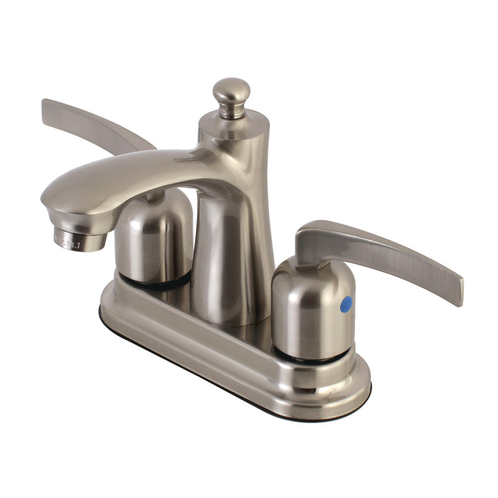 Centurion FB7628EFL Double-Handle 3-Hole Deck Mount 4-Inch Centerset Bathroom Faucet with Pop-Up Drain, Brushed Nickel