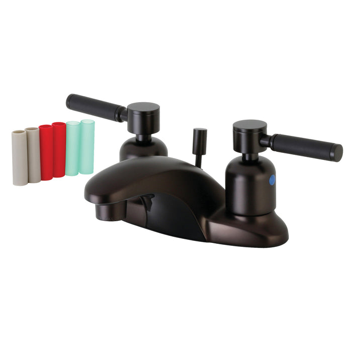 Kaiser FB8625DKL Double-Handle 3-Hole Deck Mount 4-Inch Centerset Bathroom Faucet with Pop-Up Drain, Oil Rubbed Bronze